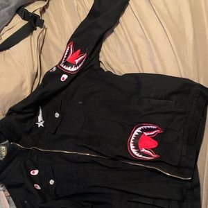 Ape jacket shark mouth.
